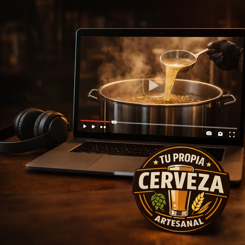 🍺 Tu Propia Cerveza Artesanal – Curso Completo en Video + 4 Bonos