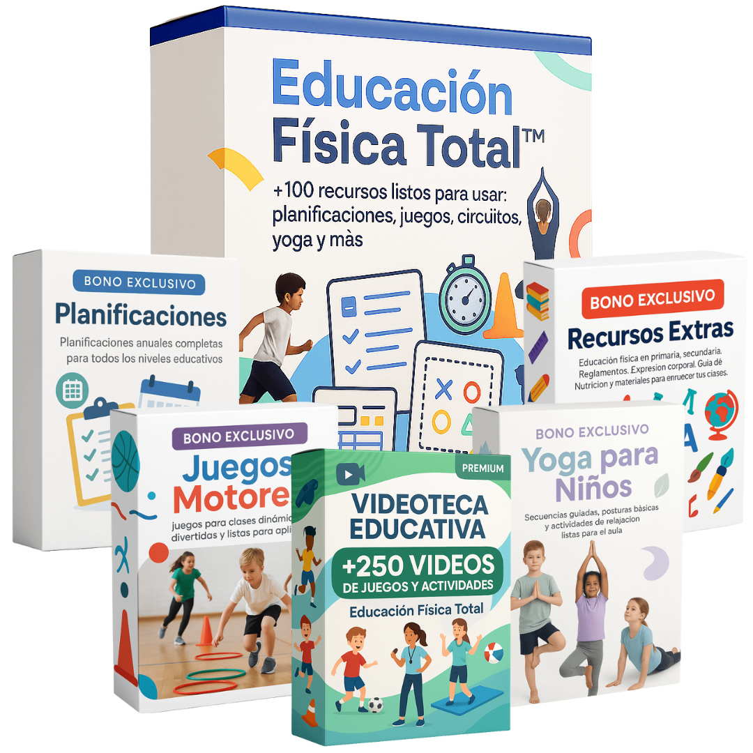 Pack Educación Física Total + 4 BONOS + 250 VIDEOS