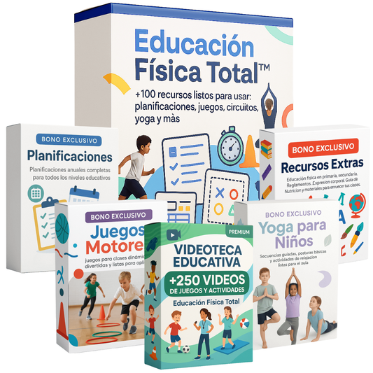 Pack Educación Física Total + 4 BONOS + 250 VIDEOS